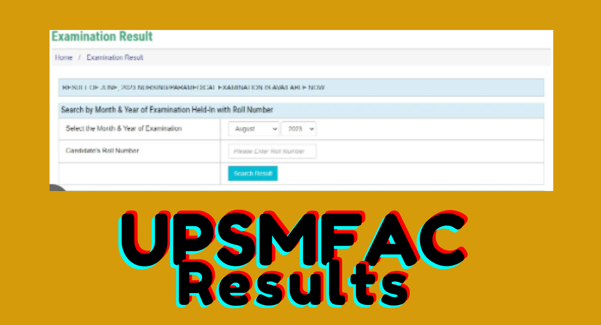 UPSMFAC Results